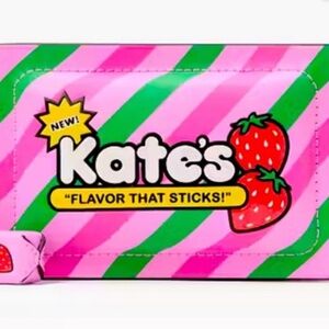 Kate Spade Sticky Situations Strawberry Gum Candy Zip Cardholder Wallet NWT